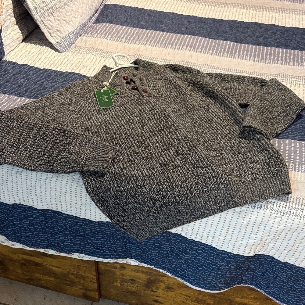 Emerald Isle weaving wool blend men’s sweater just exquisite